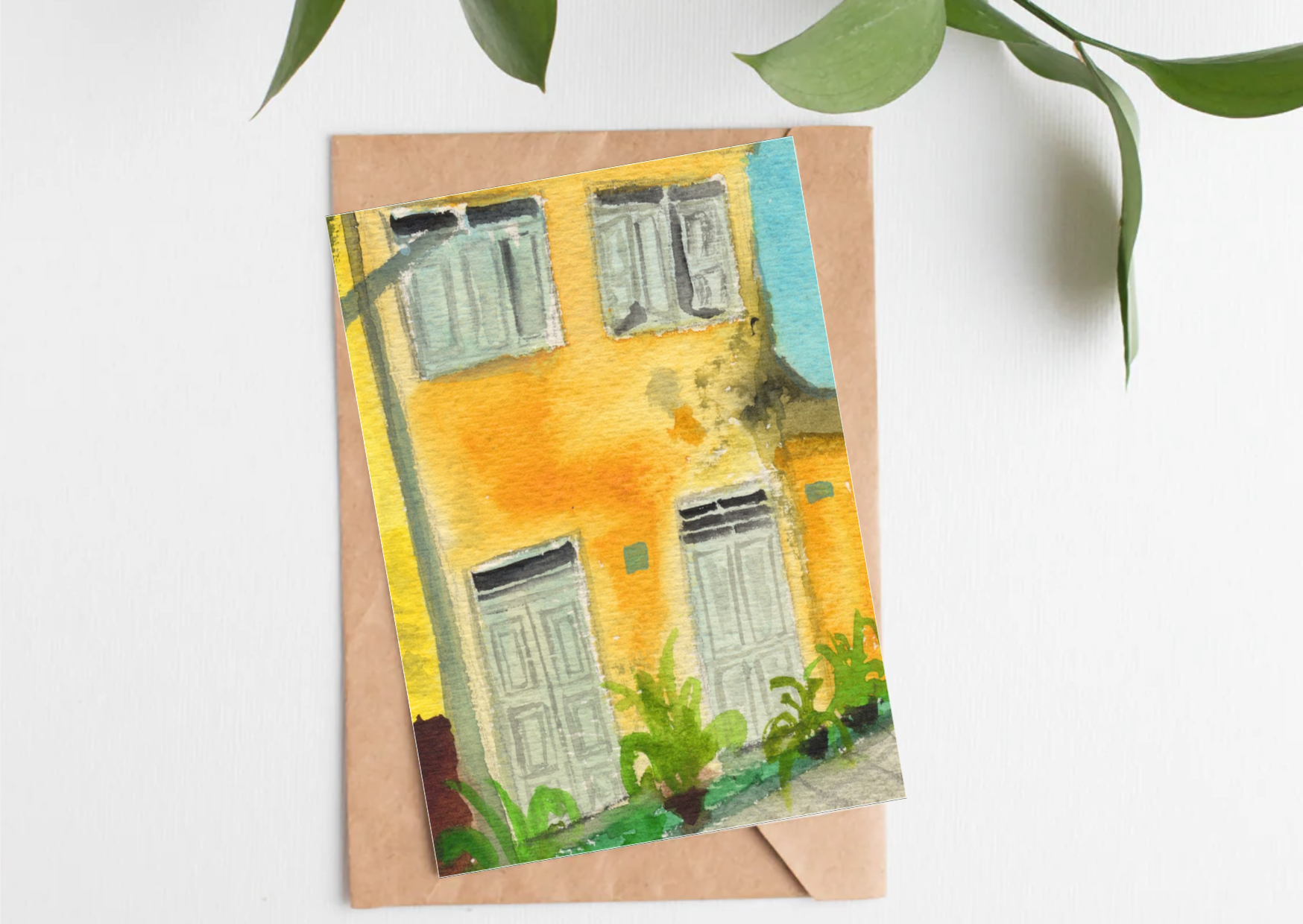 Fort Kochi Colourful Home — A6 Postcards by Aishwarya Ashok